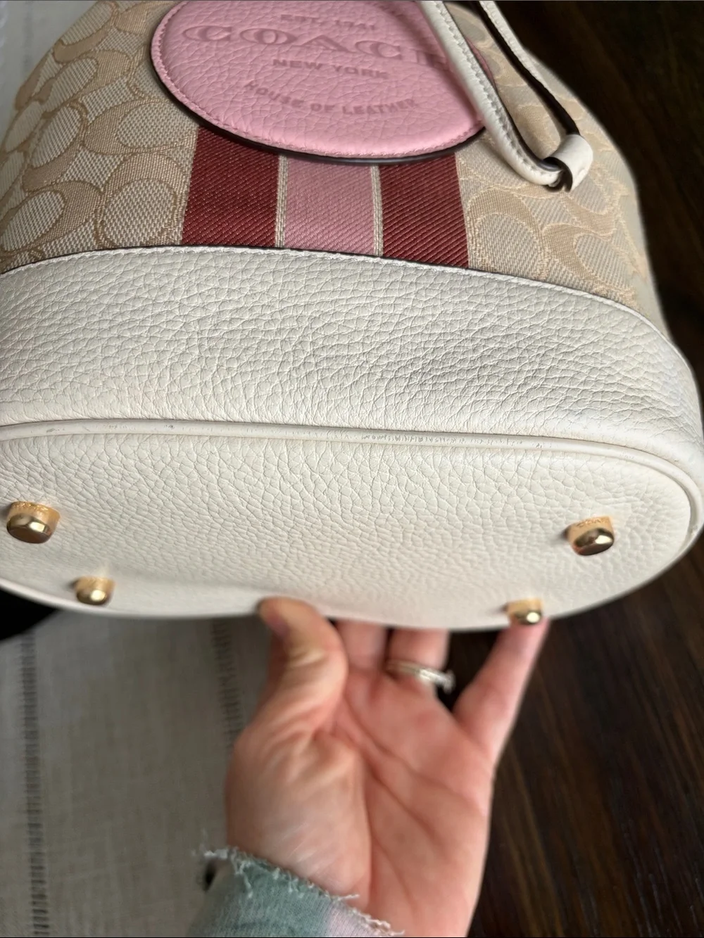 Coach Dempsey Drawstring Bucket Bag - Picture 5 of 13